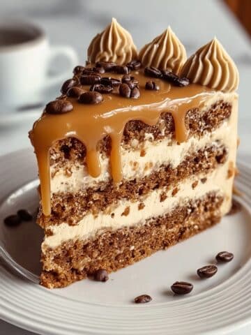 Gooey Coffee Caramel Cake Recipe