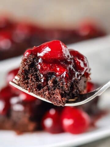 Chocolate Cherry Upside Down Cake Recipe