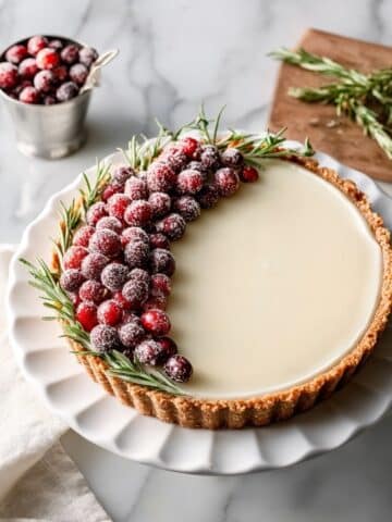 White Chocolate Cranberry Tart Recipe