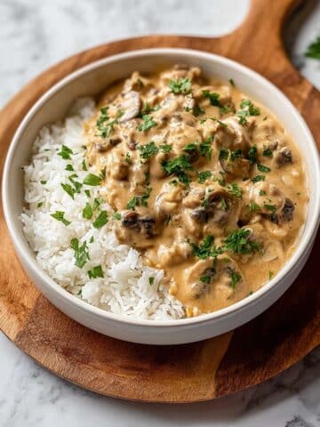 Mushroom and Seitan Stroganoff Recipe