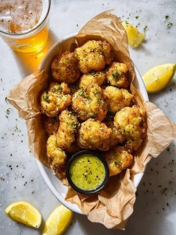 Vegan Lemon Pepper Glazed Cauliflower Recipe