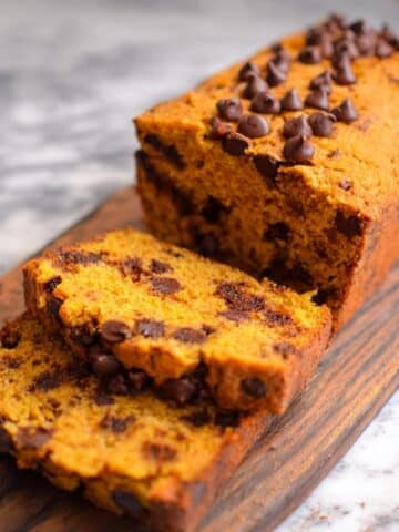 3-Ingredient Pumpkin Chocolate Chip Bread Recipe