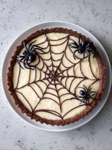 Spider Web Cheesecake Tart Recipe