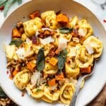 Butternut Squash Tortellini with Sage, Pecans, and Lemon Recipe