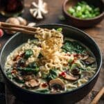 Creamy Vegan Mushroom Ramen Recipe