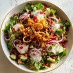 Crispy Lamb Mince with Couscous and Salady Bits Recipe