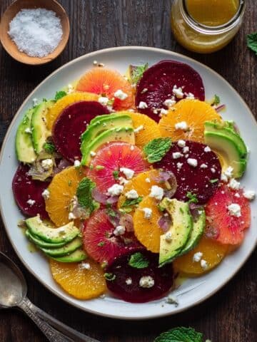 Roasted Beet Salad with Avocado and Citrus Recipe