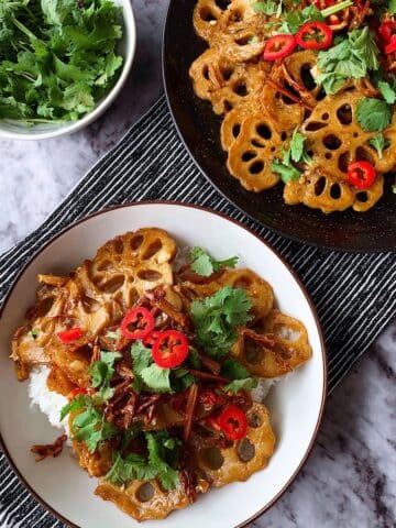 Hot and Sour Stir Fried Lotus Root Recipe