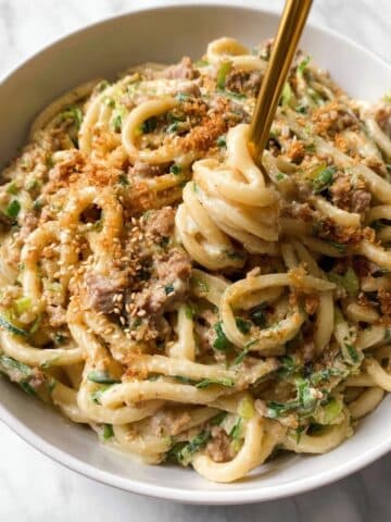 Cold Udon Noodle Salad with Chicken and Crispy Chilli Oil Recipe