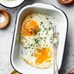 Shirred Eggs with Cream, Cheese, and Chives Recipe