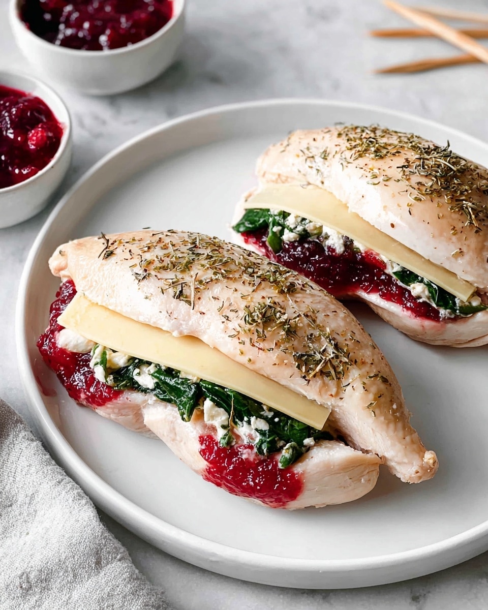 Cranberry Brie Stuffed Chicken Breasts Recipe