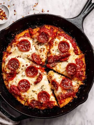 Easy Cast Iron Skillet Pizza (Better Than Takeout!) Recipe