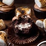 Toasted Hot Cocoa Cupcakes with Marshmallow Filling Recipe