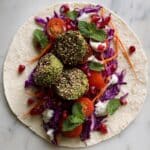 Baked Herby Falafel Wraps with Tzatziki Recipe