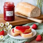 Strawberry Vanilla Jam with a Twist of Pink Gin Recipe