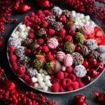 Christmas Fruit Platter with Chocolate Salad Recipe