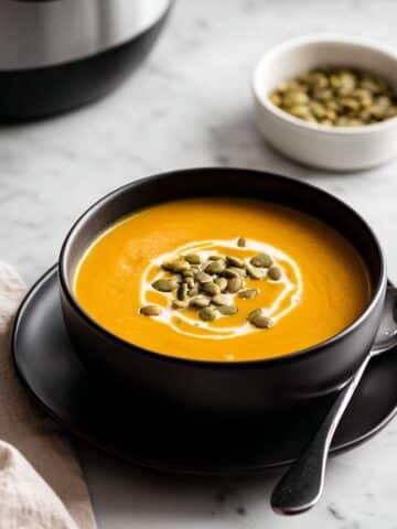 Creamy Instant Pot Butternut Squash Soup with Apple and Sage Recipe