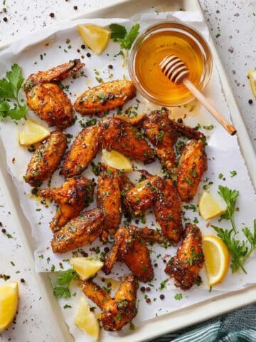 Lemon Pepper Honey Wings Recipe