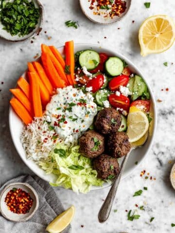 Greek Meatball Bowls Recipe
