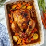 Oven-Baked Whole Chicken with Veggies Recipe