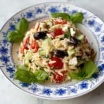 Greek Pasta Salad with Orzo, Cherry Tomatoes, Feta, and Fresh Herbs Recipe