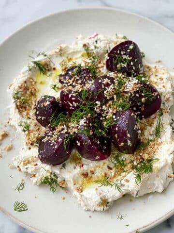 Baby Beets with Labneh and Dukkah Recipe