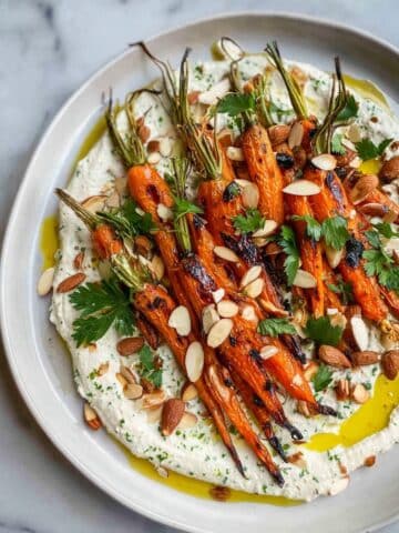 Harissa Roasted Carrots with Tzatziki Recipe