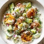 Smashed Potato Salad with Greek Yogurt and Fresh Herbs Recipe