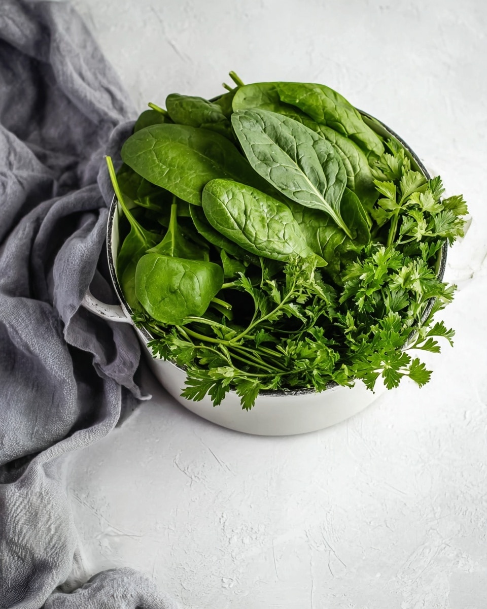A bowl filled with a smooth, bright green soup sits on a white marbled surface. On top of the soup, there is a swirl of white cream that forms a loose spiral on the left side. Scattered on the soup are several brown pumpkin seeds and a small bunch of green and purple microgreens placed on the right side. Around the bowl on the white marbled surface, some pumpkin seeds and microgreens are scattered loosely, adding texture and contrast. The bowl is a simple light grey stoneware with a round shape. Photo taken with an iphone --ar 4:5 --v 7