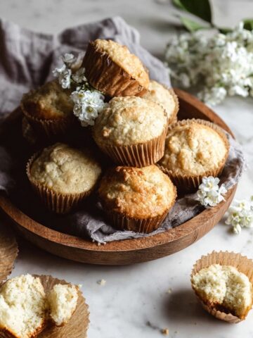 Savory Olive Oil Muffins with Feta, Dill, and Lemon Recipe
