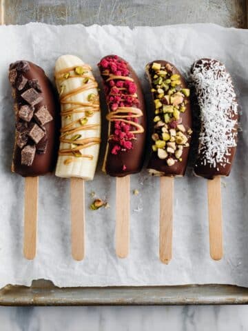 Chocolate Covered Bananas with Delicious Toppings Recipe