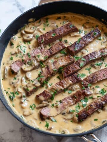 Steak Pasta Alfredo Recipe