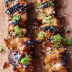 Easy Air Fryer Sweet Chili Honey Garlic Chicken Skewers Recipe