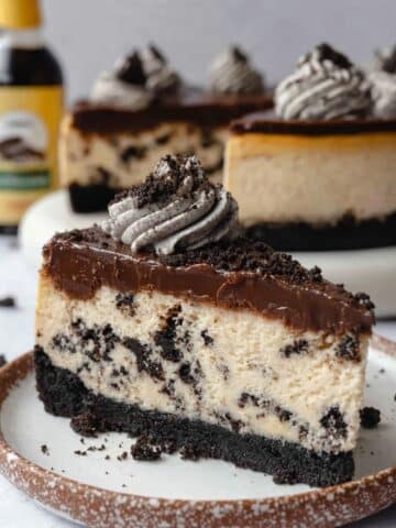 Gluten Free Oreo Cheesecake with Chocolate Ganache and Oreo Buttercream Frosting Recipe