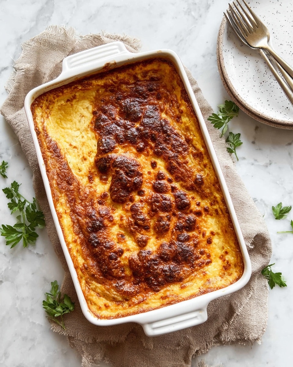 The image shows three stages of a layered dish in a white rectangular baking dish on a white marbled surface. The first stage is a thick red sauce with small chunks and a textured surface filling the dish evenly. The second stage adds a layer of finely shredded white cheese spread lightly but unevenly over the red sauce. In the third stage, a creamy, smooth white sauce is being poured over part of the cheese layer, partially covering it with a shiny, liquid finish. Photo taken with an iphone --ar 4:5 --v 7