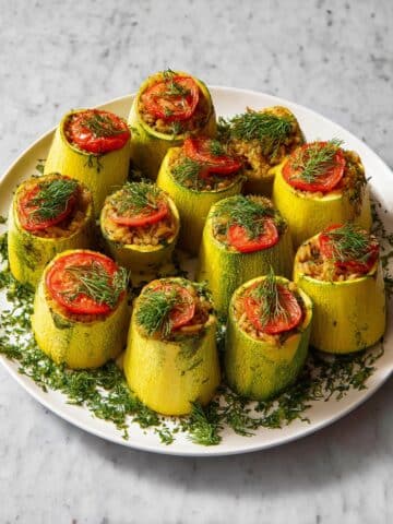 Kabak Dolma - Turkish Stuffed Zucchini Recipe