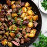 Garlic Butter Steak Bites and Potatoes Recipe