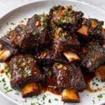 Braised Short Ribs in Red Wine with Vegetables and Herbs Recipe