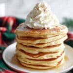 Eggnog Pancakes with Eggnog Syrup and Nutmeg Recipe