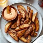 Crispy Potato Wedges with Spicy Fry Sauce Recipe