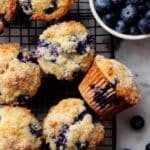 Bakery Style Blueberry Muffins Recipe