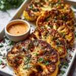 Buffalo Cauliflower Steak Recipe – Air Fryer Baked Recipe