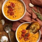 Creamy Roasted Garlic Tomato Soup Recipe