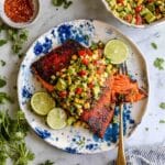 Salmon with Avocado Salsa Recipe