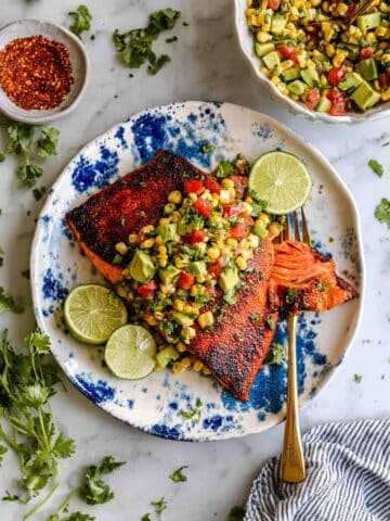 Salmon with Avocado Salsa Recipe