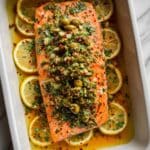 Olive-Citrus Slow Roasted Salmon Recipe