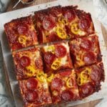 Spicy Pepperoni Pan Pizza Recipe
