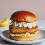 Crispy Shrimp Burgers with Tartar Sauce Recipe