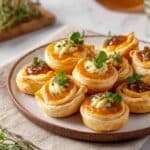 Puff Pastry Brie Bites with Fig Jam, Honey, and Fresh Thyme Recipe