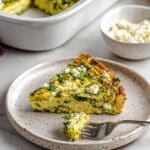 Zucchini Egg Bake with Feta and Fresh Herbs Recipe